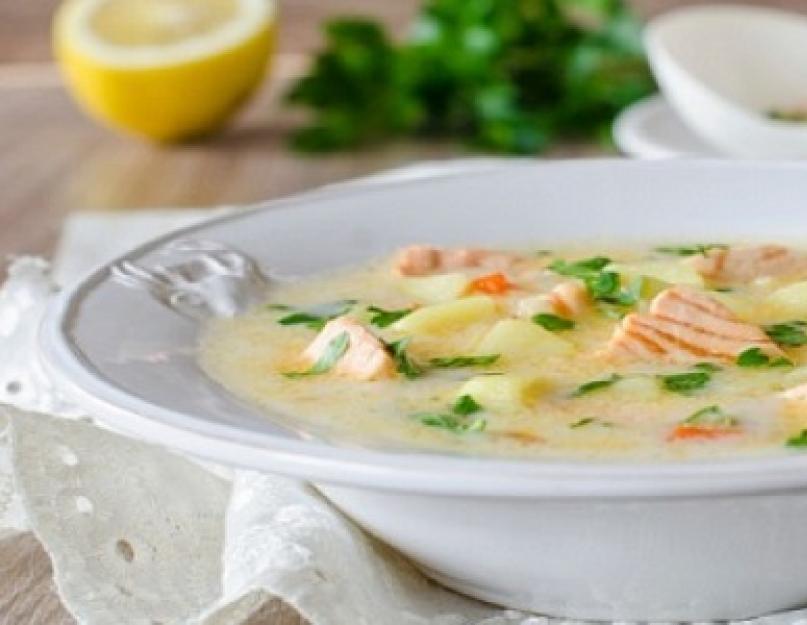 Как сварить сливочный суп с семгой. Норвежский суп из семги со сливками рецепт с фото